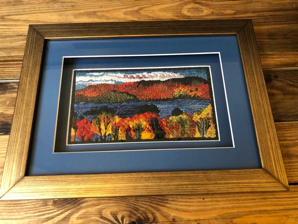 Framed Canvas stitch embroidery